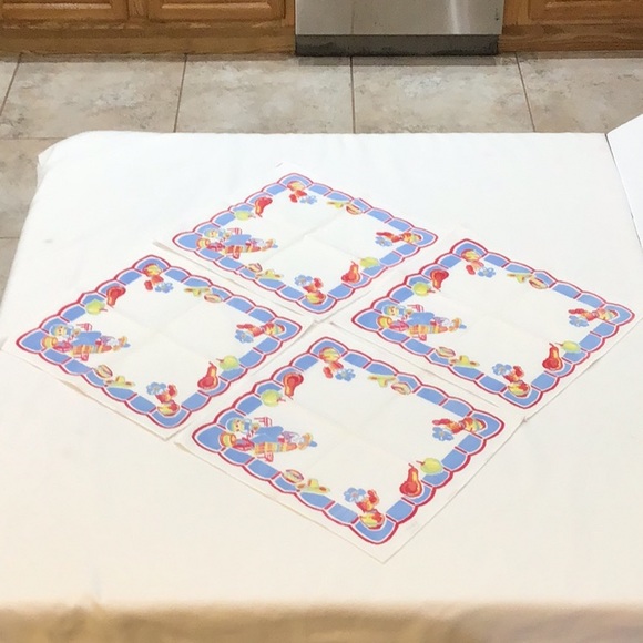 Set of 4   1940’s 1950’s Southwest theme napkins, amazing vintage condit… - Picture 6 of 9